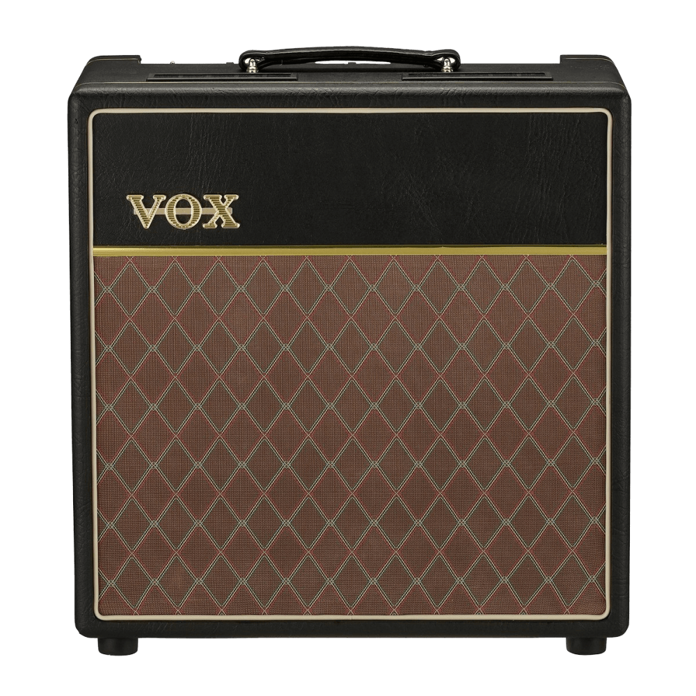 black and brown VOX amplifier