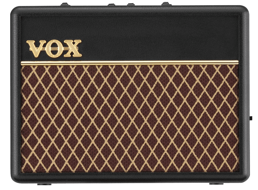 black and brown VOX amplifier