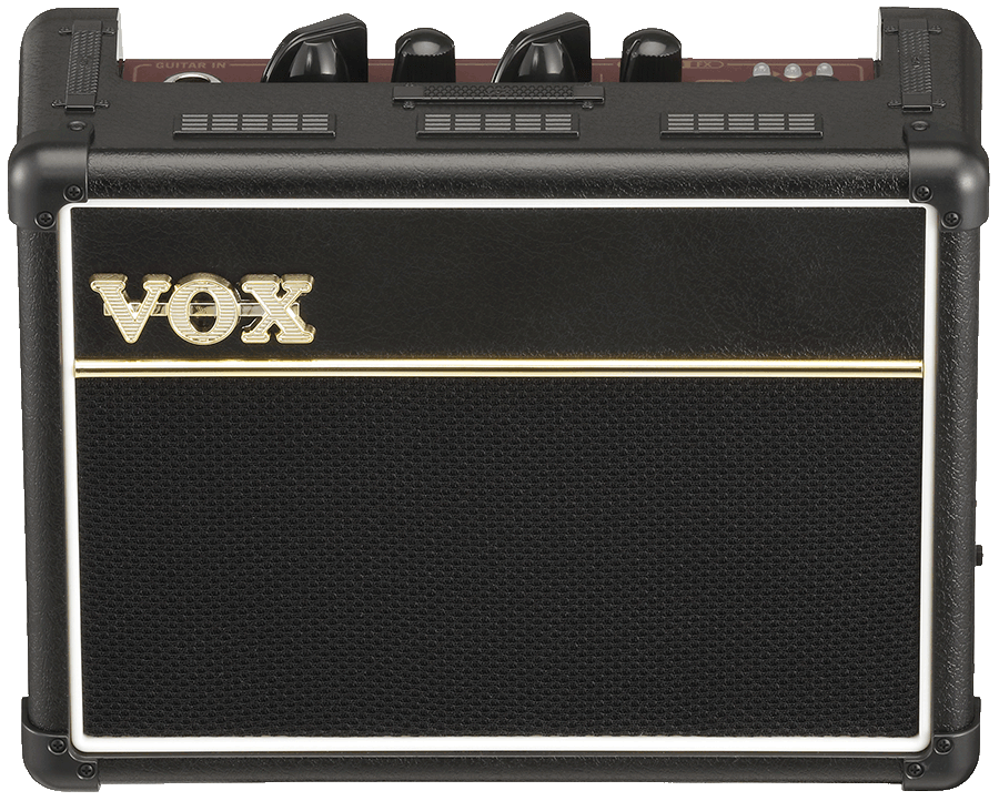 front view of black VOX amplifier