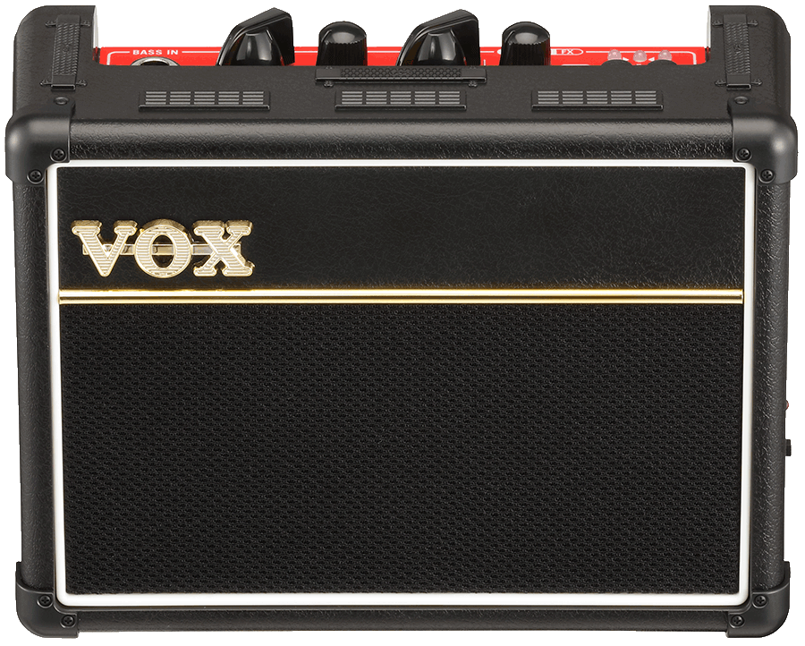 front view of black VOX amplifier