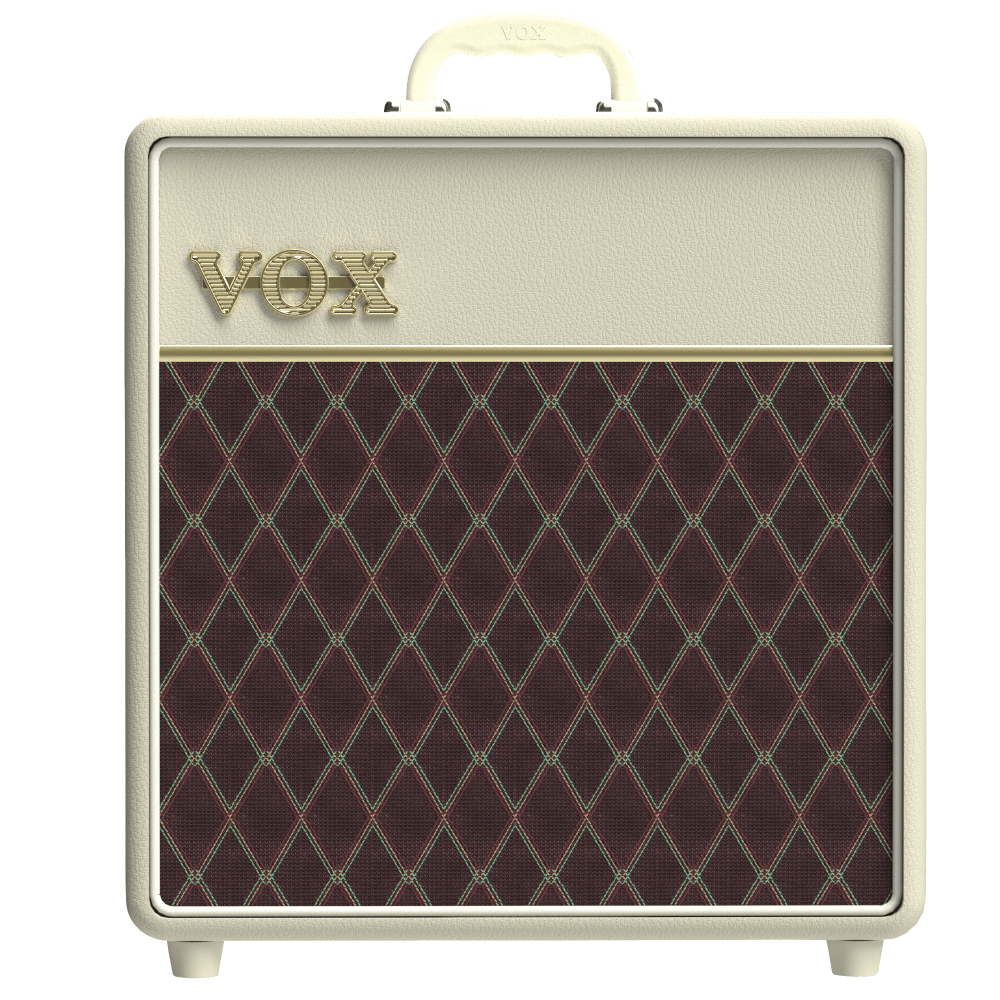 front view of white and brown VOX AC4C!