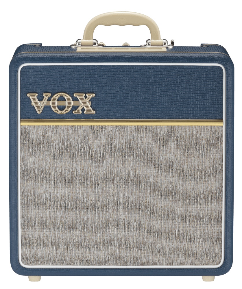 front view of blue and grey VOX AC4C1