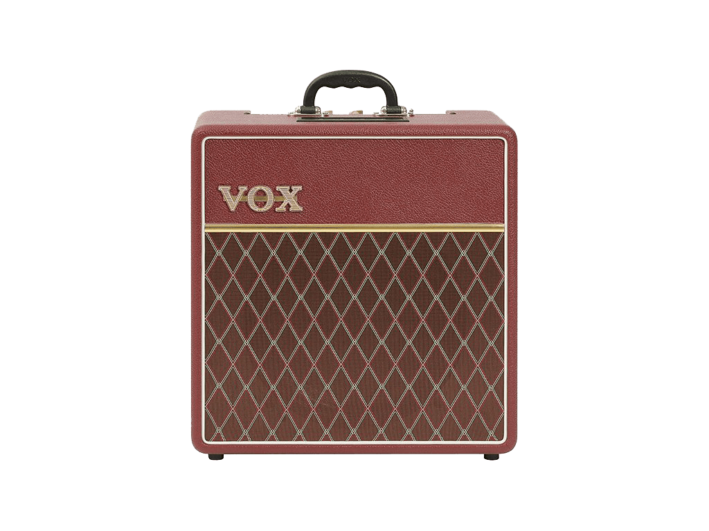 front view of red VOX AC4C112MB