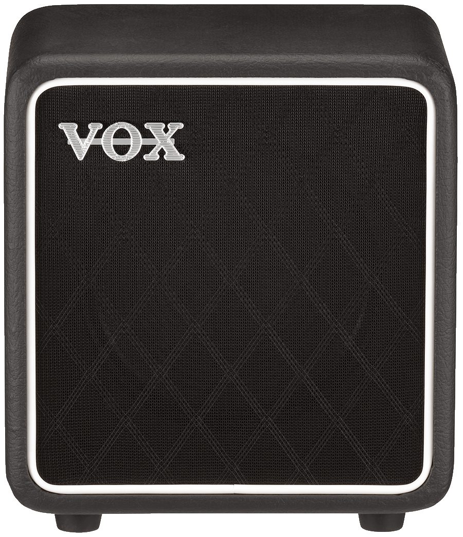 front view of black VOX cabinet