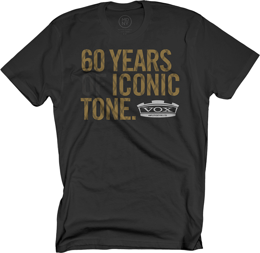 front-view of t-shirt with the words 