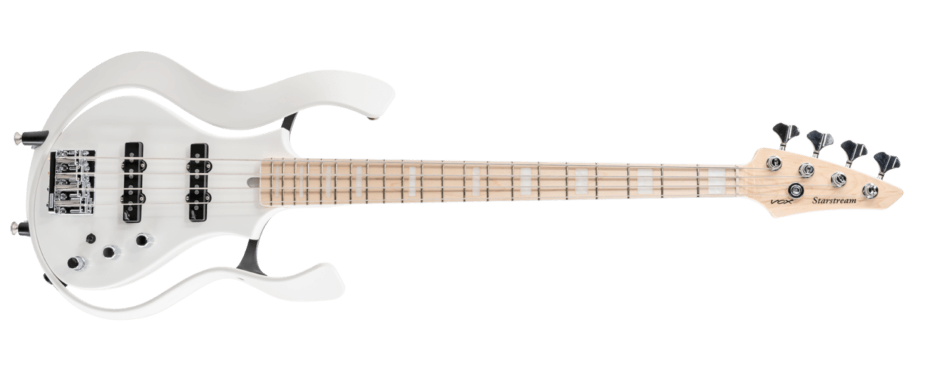 white VOX electric guitar
