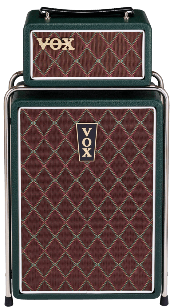 green and brown VOX amp