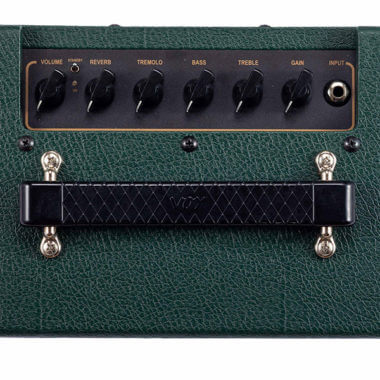 top view of brown and green VOX MSB amp
