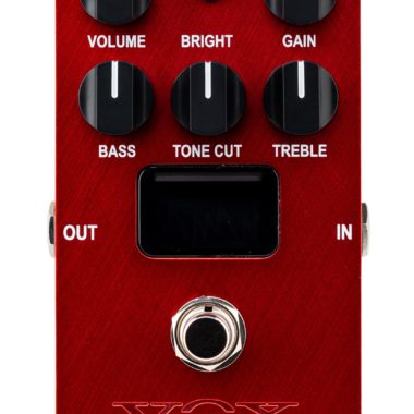 front view of red VOX Mystic Edge pedal