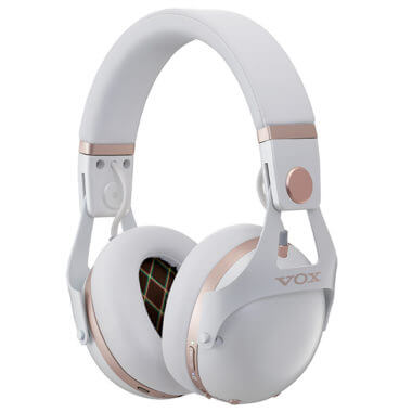 VOX VHQ1 headphones in white with gold details
