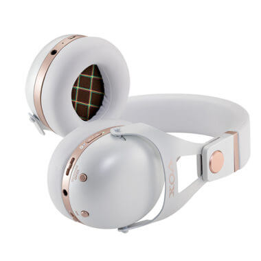 VOX VHQ1 headphones in white with gold details