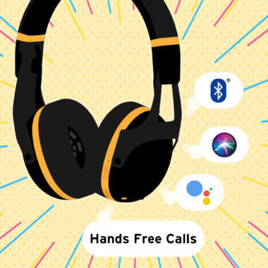 Hands free calls headphones infographics