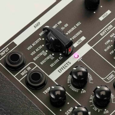Vox Mini Go top control panel close up 