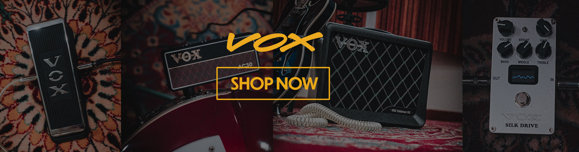 VOX pedals and amps