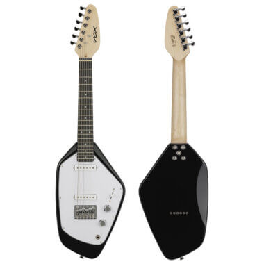 Vox Mark V Mini Guitar black front and back.