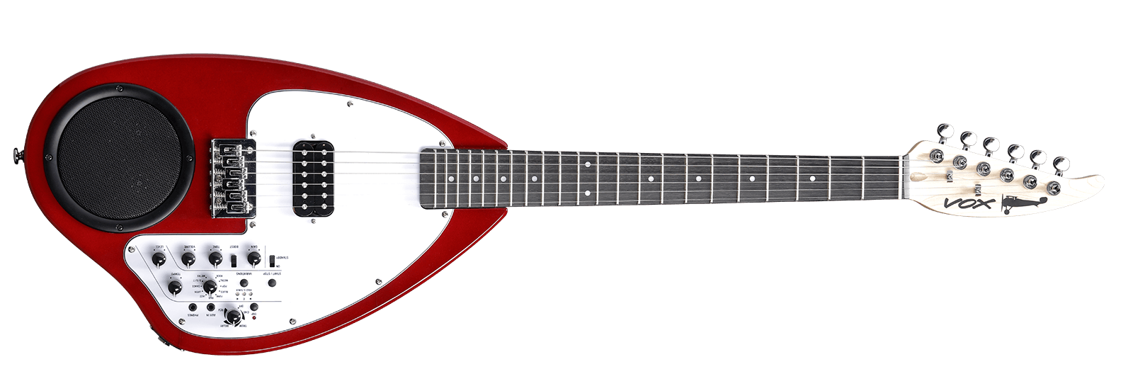 Vox APC-1 Travel Guitars With Built-In Amp And Rhythm Red Metallic horizontal
