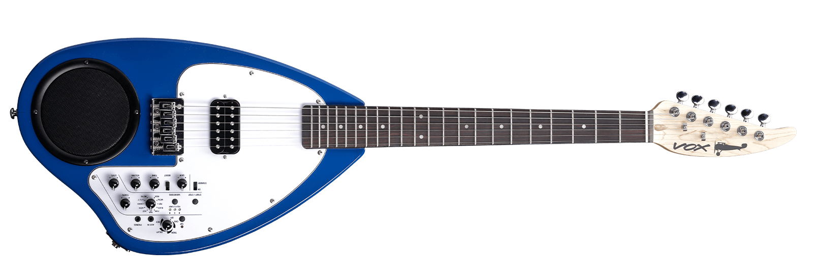 Vox APC-1 Travel Guitars With Built-In Amp And Rhythm blue Metallic horizontal