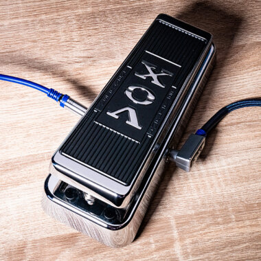 Vox Real McCoy Wah Limited on the floor upsidedown