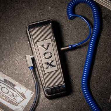 Vox Real McCoy Wah pedal on ground top view