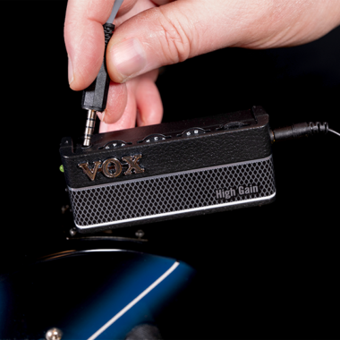 Vox amPlug3 Headphone Guitar Amplifier to plug in black background