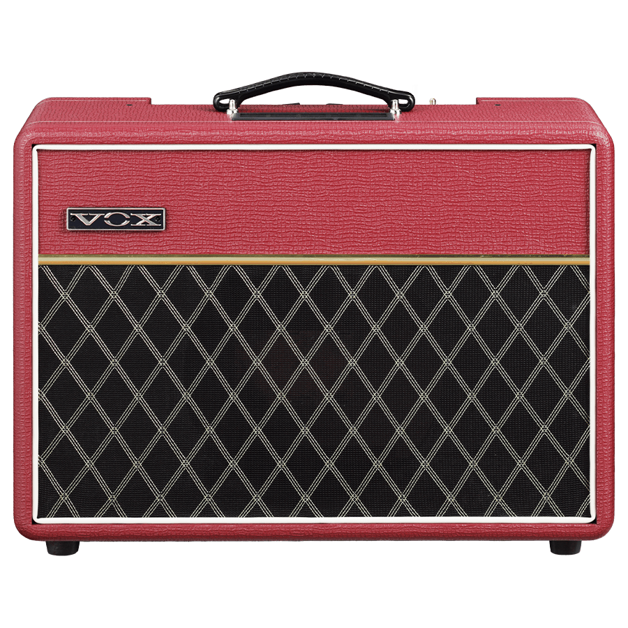 Vox AC10C1 CVR red and black amplifier front view
