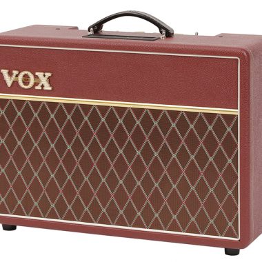 red and brown VOX amplifier