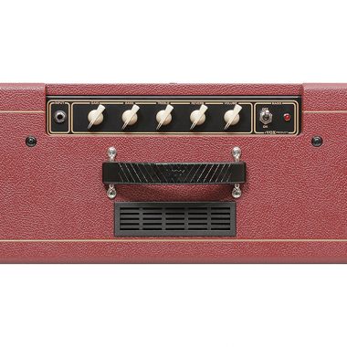 top of red VOX amplifier