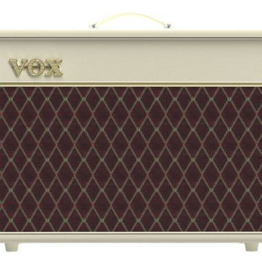 front view of broan and cream VOX amplifier