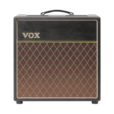 black and brown VOX amplifier