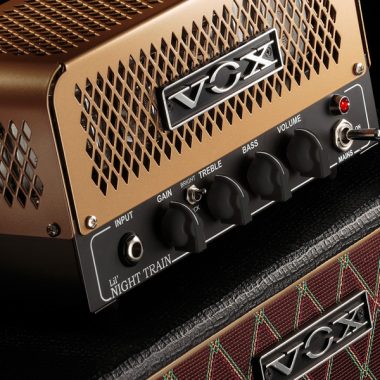 closeup of cabinet on VOX amplifier