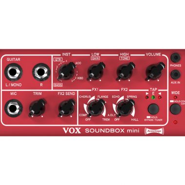 controls on VOX Soundbox