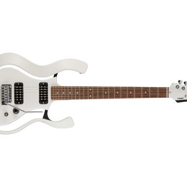 white VOX electric guitar