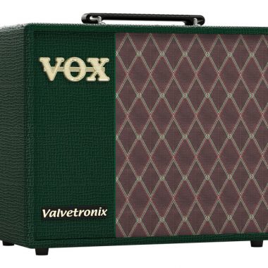 green and grey VOX amplifier