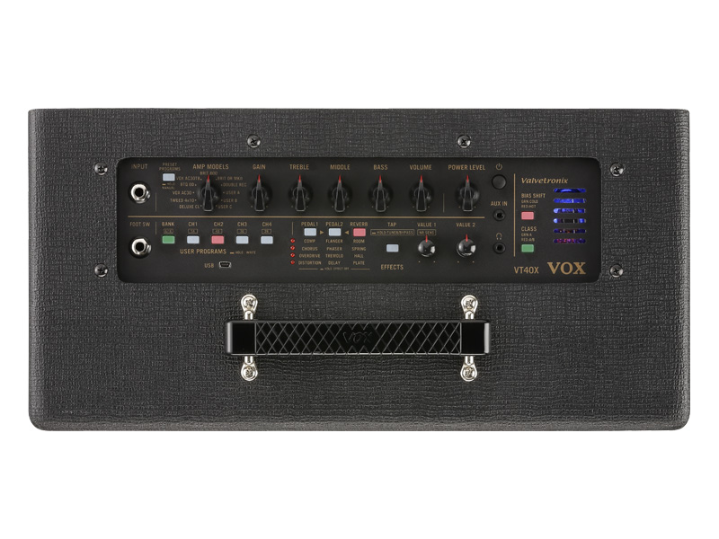 The Vox VT40X Modeling Electric Guitar Amplifier.